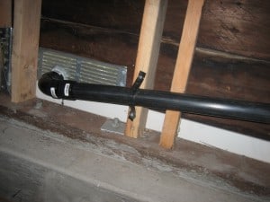 pipes to outside